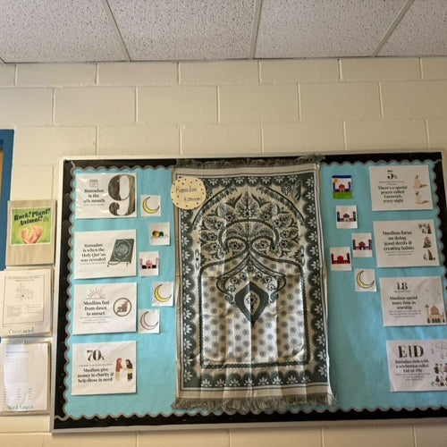 Ramadan school display with free educational posters by Saleha Contractor