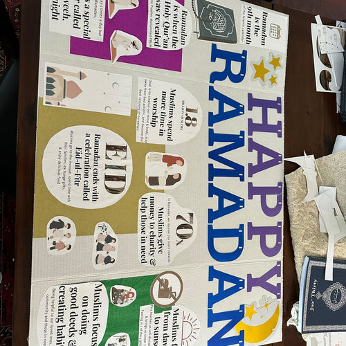 Ramadan school display with free educational posters by Saleha Contractor