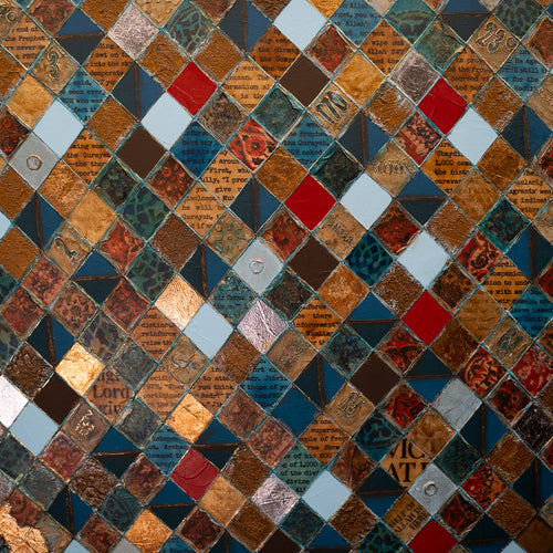 Detail of an original Islamic painting by Saleha Contractor
