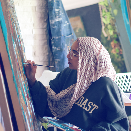 Saleha Contractor's research and studio process for the Seerah collection