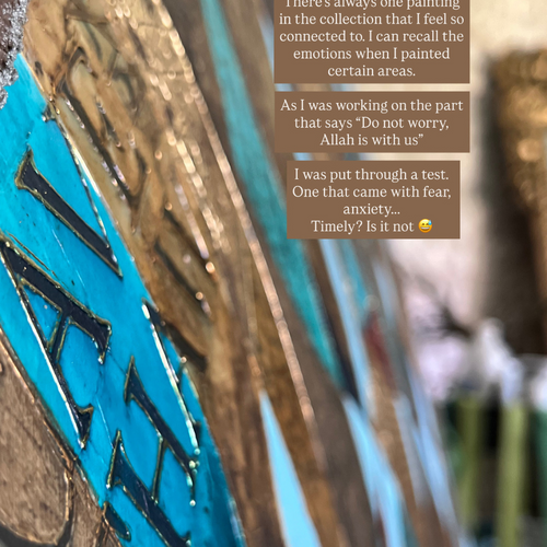 Saleha Contractor's research and studio process for the Seerah collection