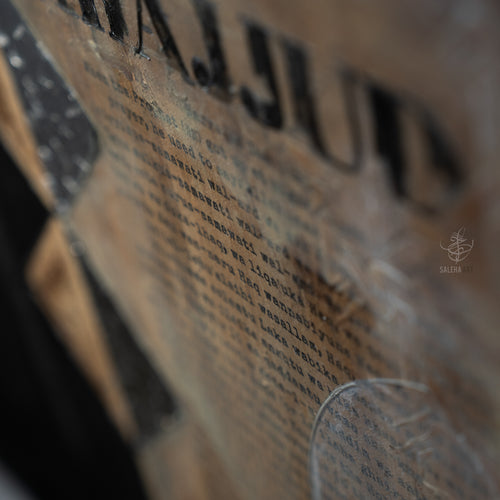 Close-up of Tahajjud, a 2023 original painting by Saleha Contractor