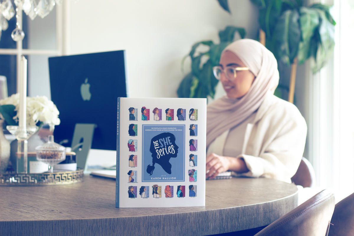 The She Series book of 120 inspiring icons, featuring Saleha Contractor