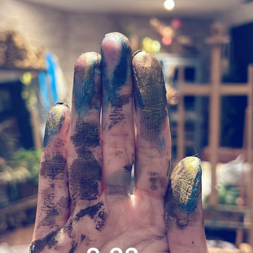 Saleha Contractor's research and studio process for the Seerah collection