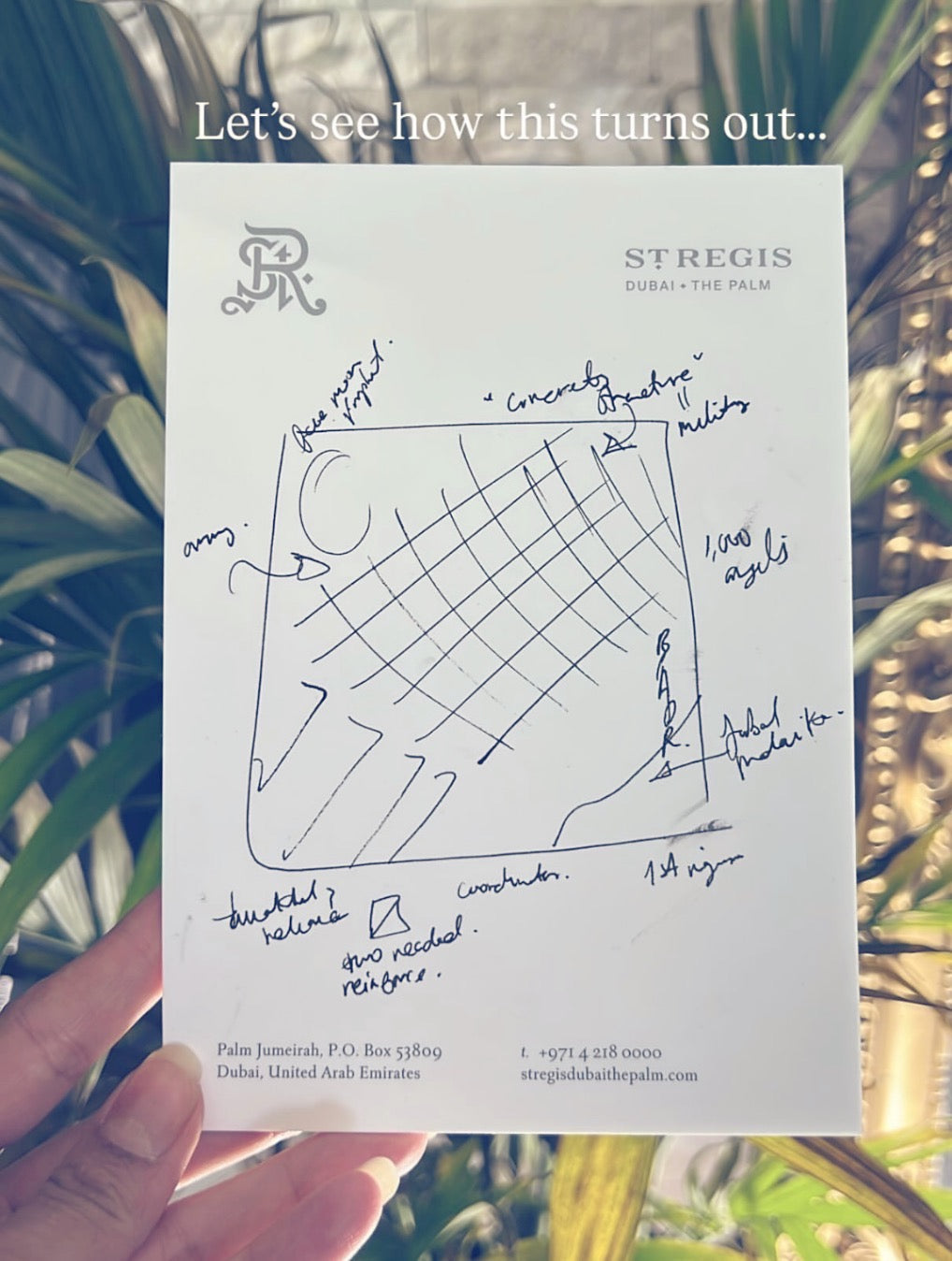 Research notes for an Islamic painting by Saleha Contractor