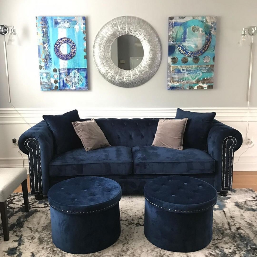 Coolness of Eyes print in a client home
