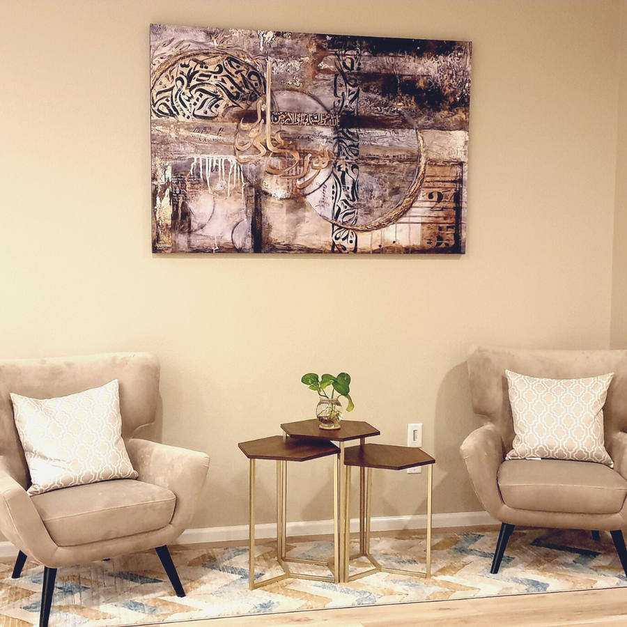 Noor Ala Noor print in a client home