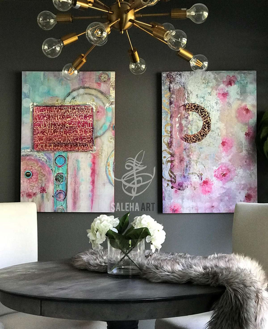 Queens of Jannah print in a client home