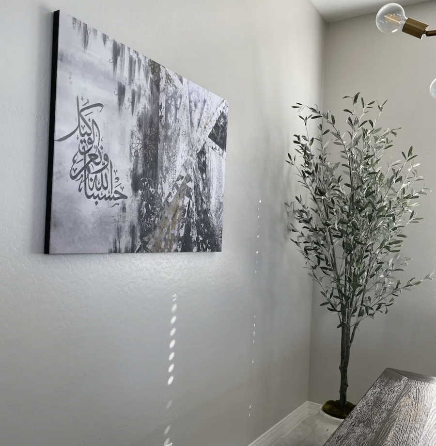 Miracles print in a client home