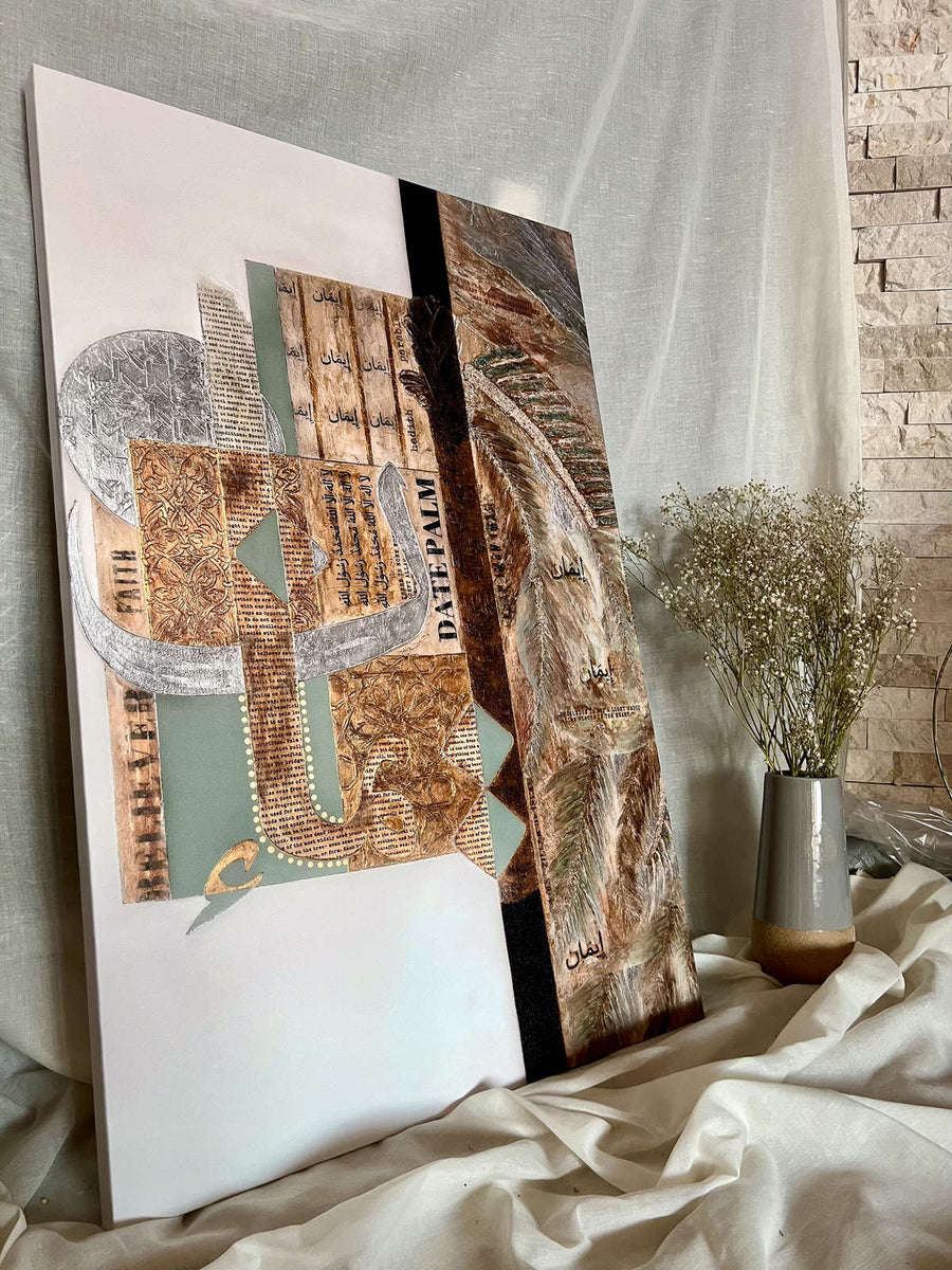 Iman print in a client home