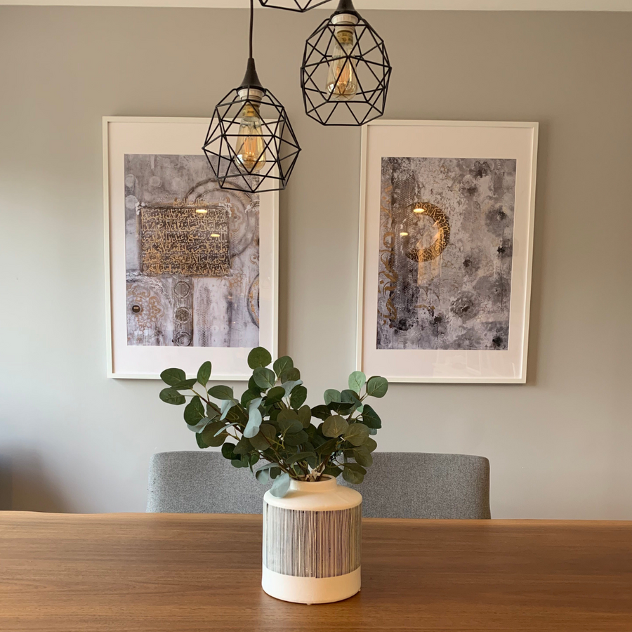 Queens of Jannah B/W print in a client home