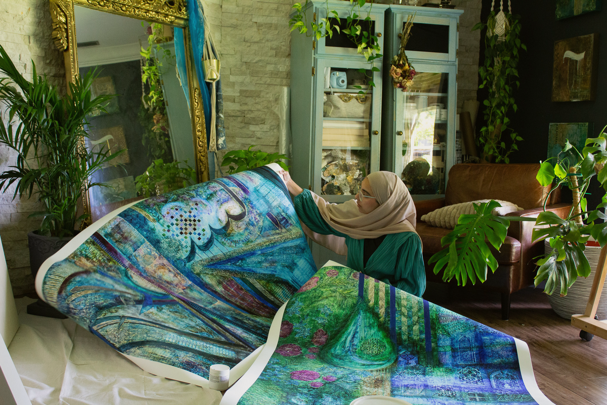Gardens of Jannah Islamic art prints by Saleha Contractor