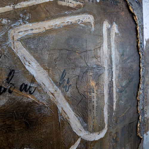 Close-up detail of an original Islamic painting by Saleha Contractor