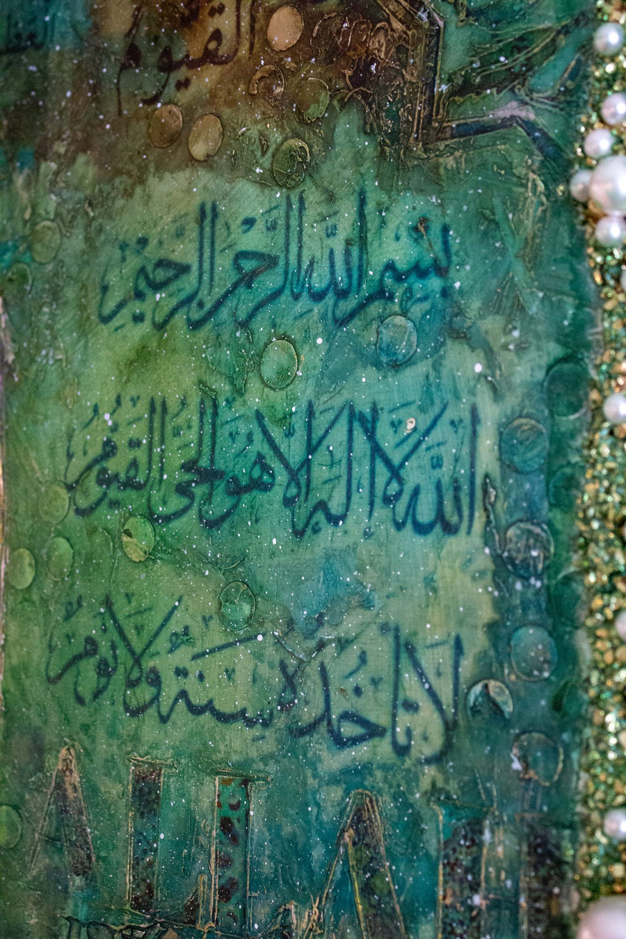 Throne of Allah collection, work in progress in Saleha Contractor's Toronto studio