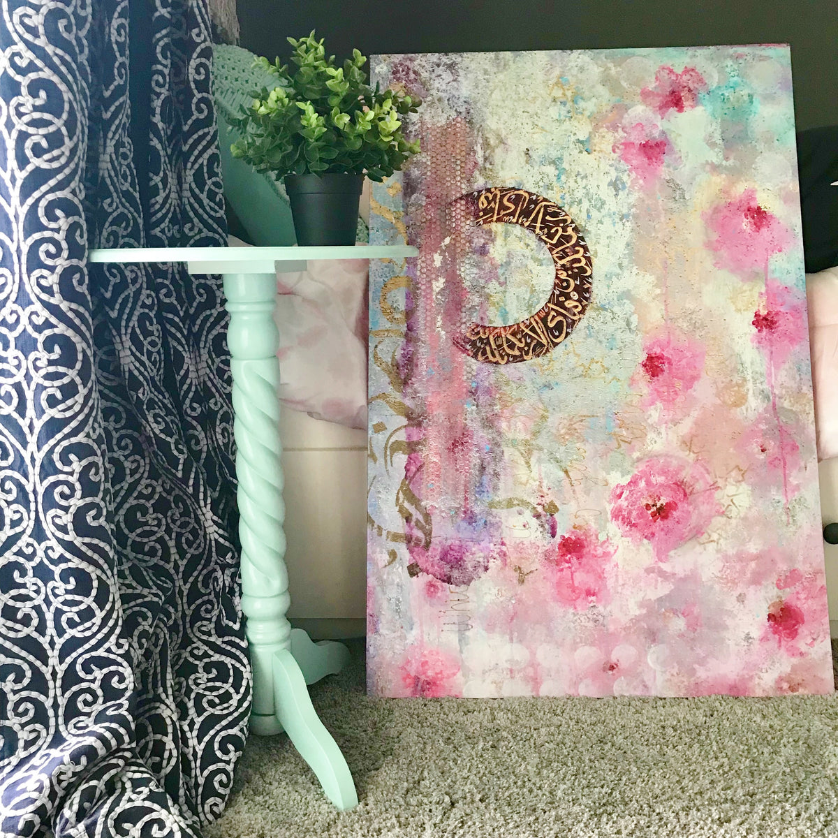 Queen of Jannah (Which of the Favours of Your Lord, Fabi Ayyi Ala Art) Islamic wall art print by Saleha Contractor, view 5