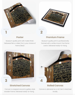 The Modern Islamic Set | Four Qul & Kaaba Art